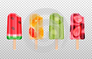 Bitten Icecream Popsicles Set photo