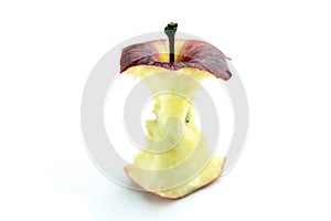 Bitten red apple