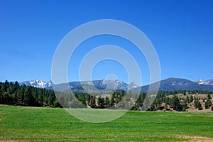 Bitterroot Mountains near Darby, Montana photo