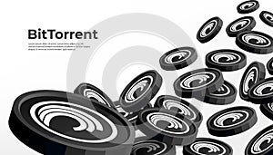 BitTorrent Token BTT cryptocurrency concept banner background photo