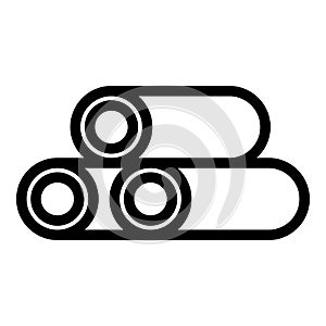 Bitumen roll icon outline vector. Roof repair