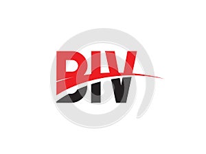 BIV Letter Initial Logo Design Vector Illustration