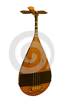 Biwa Four String Lute Musical Instrument