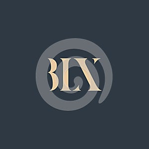 BIX abstract letter logo