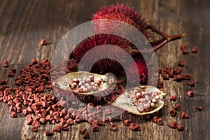 Bixa Orellana - Organic achiote; Is a seasoning and food coloring