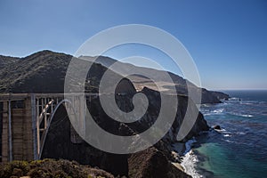 Bixby bridge on big sur in California