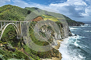 Bixby Creek Bridge on the Big Sur coast, California