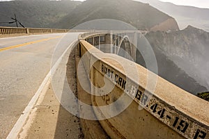 Bixby Creek Bridge on Highway 1, California