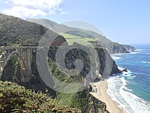 Bixby Creek Bridge Landscape, Big Sur Coast, California, USA