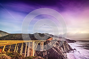 Bixby Creek Bridge on Pacific Coast Highway