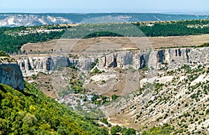 Biyuk-Ashlama-Dere gorge in Bakhchisarai, Crimea photo