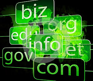 Biz com net shows websites internet or seo