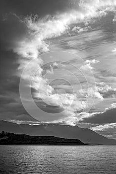 Bizarre cloudscape above the beagle channel, Ushuaia