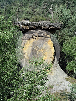 Bizarre rock formation - capstone