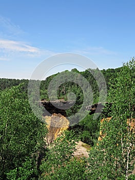 Bizarre rock formation - rock plate