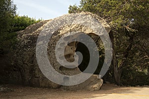 Bizarre rock formations In Caprera island