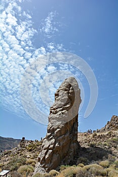 Bizarre rock formations in El Teide National Park on Tenerife, Spain photo