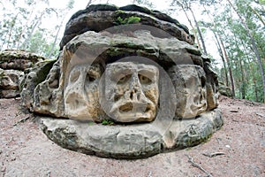 Bizarre Stone Head