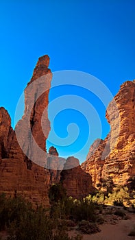 Bizzare rock formation at Essendilene, Tasili, Algeria