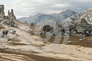 Bizzare rock formations at Castle Hill