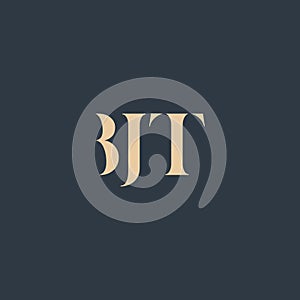 BJT abstract letter logo
