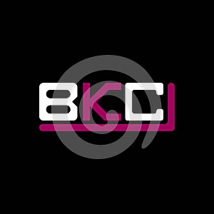 BKC letter logo creative design with vector graphic, BKC