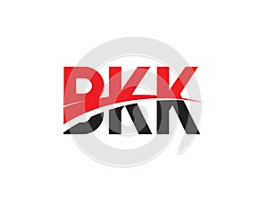 BKK Letter Initial Logo Design Vector Illustration photo