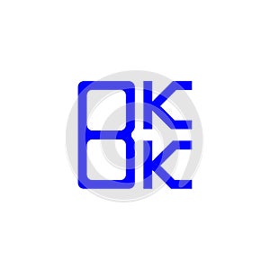 BKK letter logo creative design with vector graphic, BKK photo