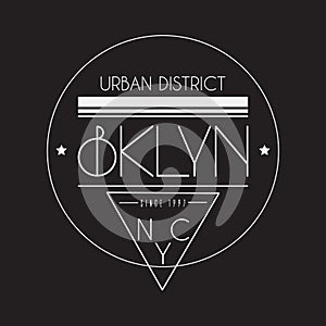 BKLYN. Urban disctrict. photo