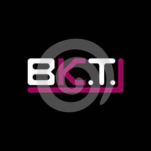BKT letter logo creative design with vector graphic, BKT