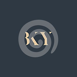 BKY abstract letter logo