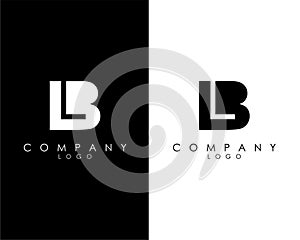 BL, LB letter abstract company Logo Design vector