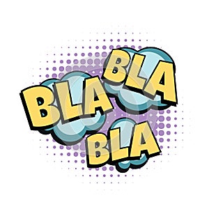 Bla comic word