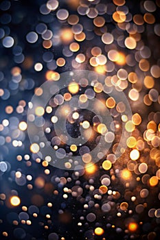 Black abstract bokeh background
