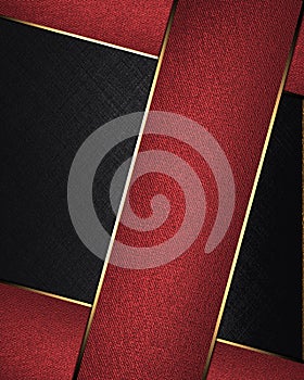 Black abstract background with red lines. Template for design. copy space for ad brochure or announcement invitation