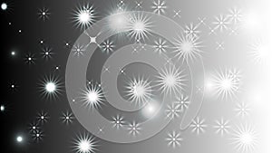 Black abstract light background with glittery colored shiny bokeh stars