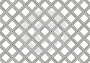 Abstract line work pattern hand drawn diagonal crisscross triple style lines photo