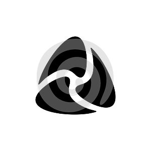 Black abstract logo