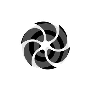 Black abstract logo