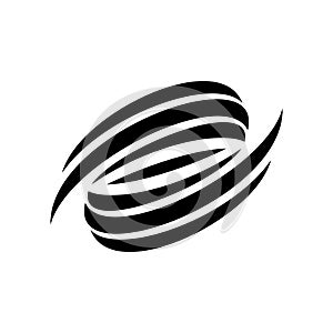 Black abstract logo