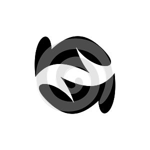 Black abstract logo