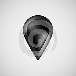 Black Bubble Map Pointer Badge