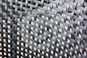 Black  abstract plastic net background