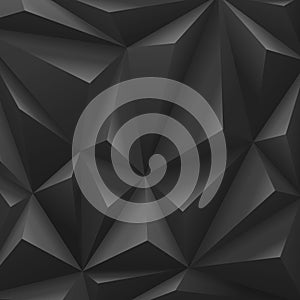 Čierny abstraktné polygón uhlík 