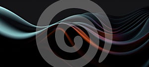 black abstract wave futuristic digital background, ai