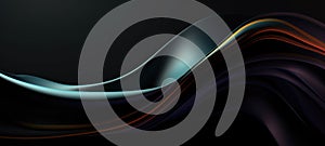 black abstract wave futuristic digital background, ai