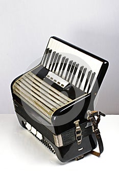 Black accordion side view