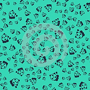 Black Acid rain and radioactive cloud icon isolated seamless pattern on green background. Effects of toxic air pollution