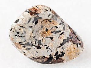 black aegirine in tumbled Sanidine and nepheline