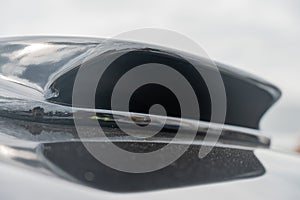 Black air intake for intercooler.